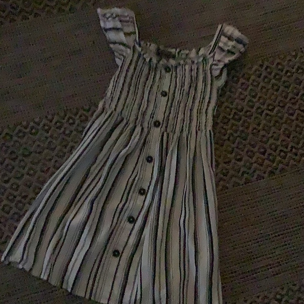Black and white cute summer girls dress